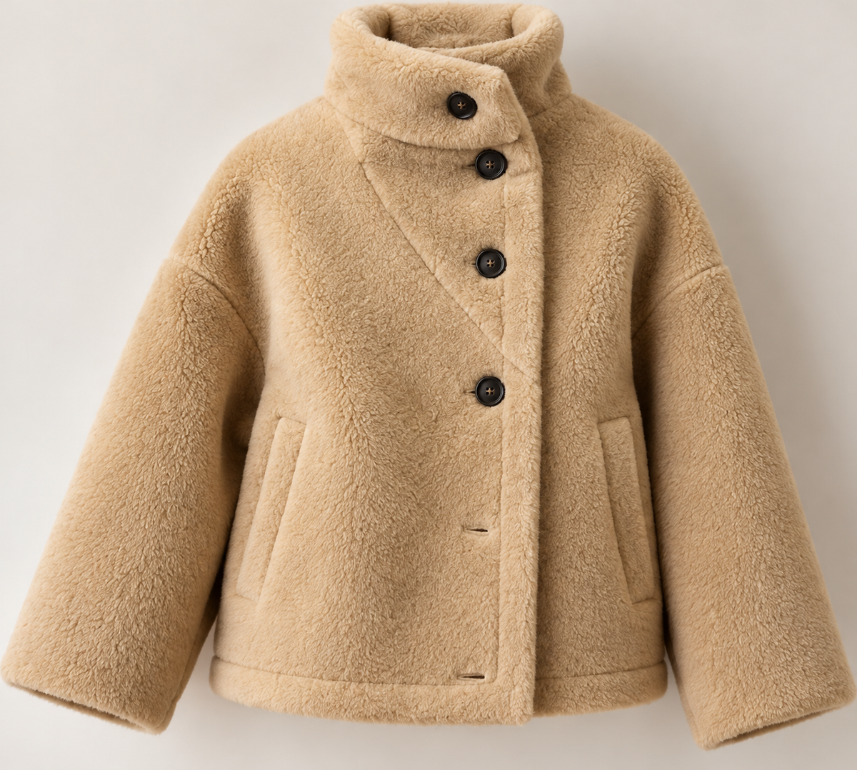 AUREVELL - High Neck Teddy Jacket