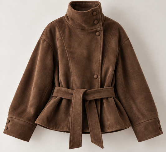 AUREVELL - Suede Belted Jacket